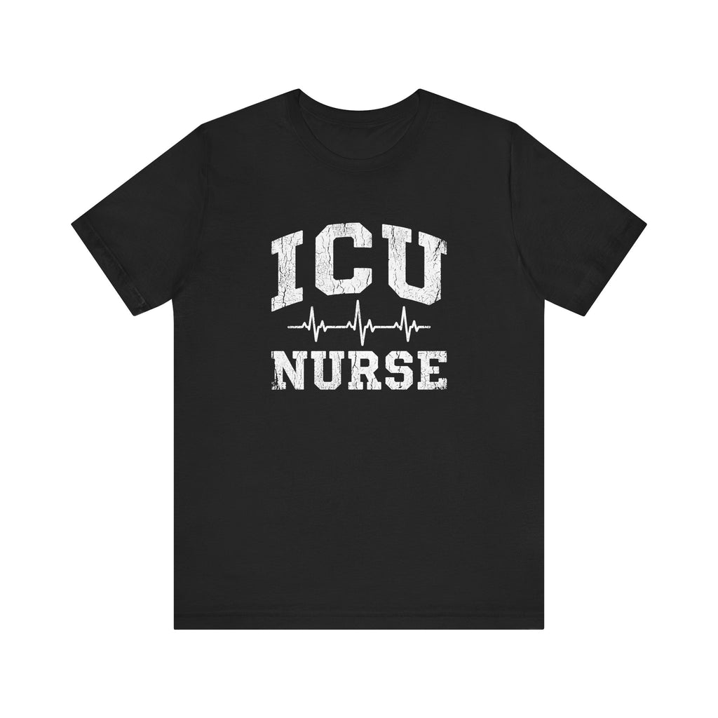 ICU Nurse | Varsity Heartbeat T-Shirt