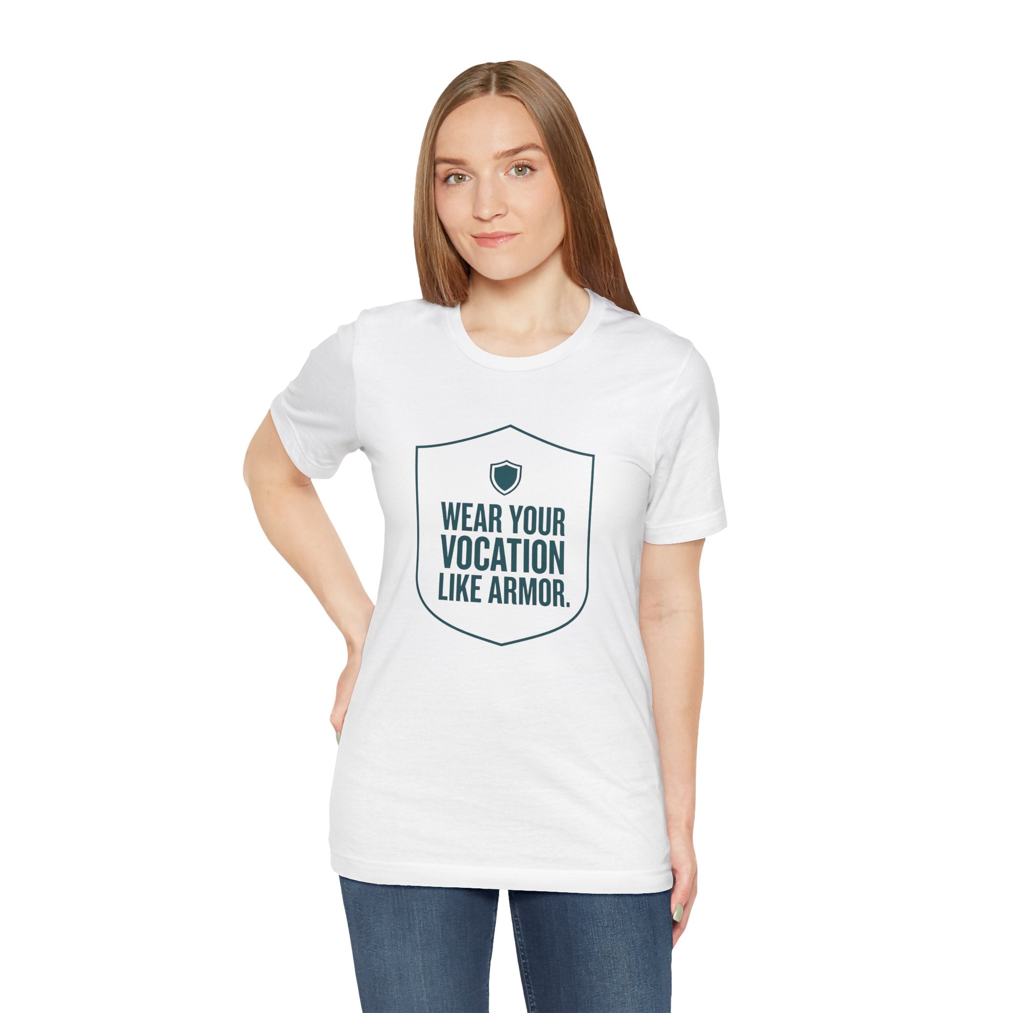 Wear Your Vocation Like Armor | Empowering Nurse T-Shirt