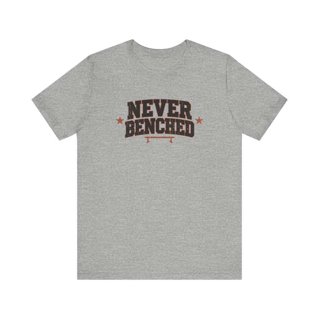 Never Benched | Varsity Nurse T-Shirt
