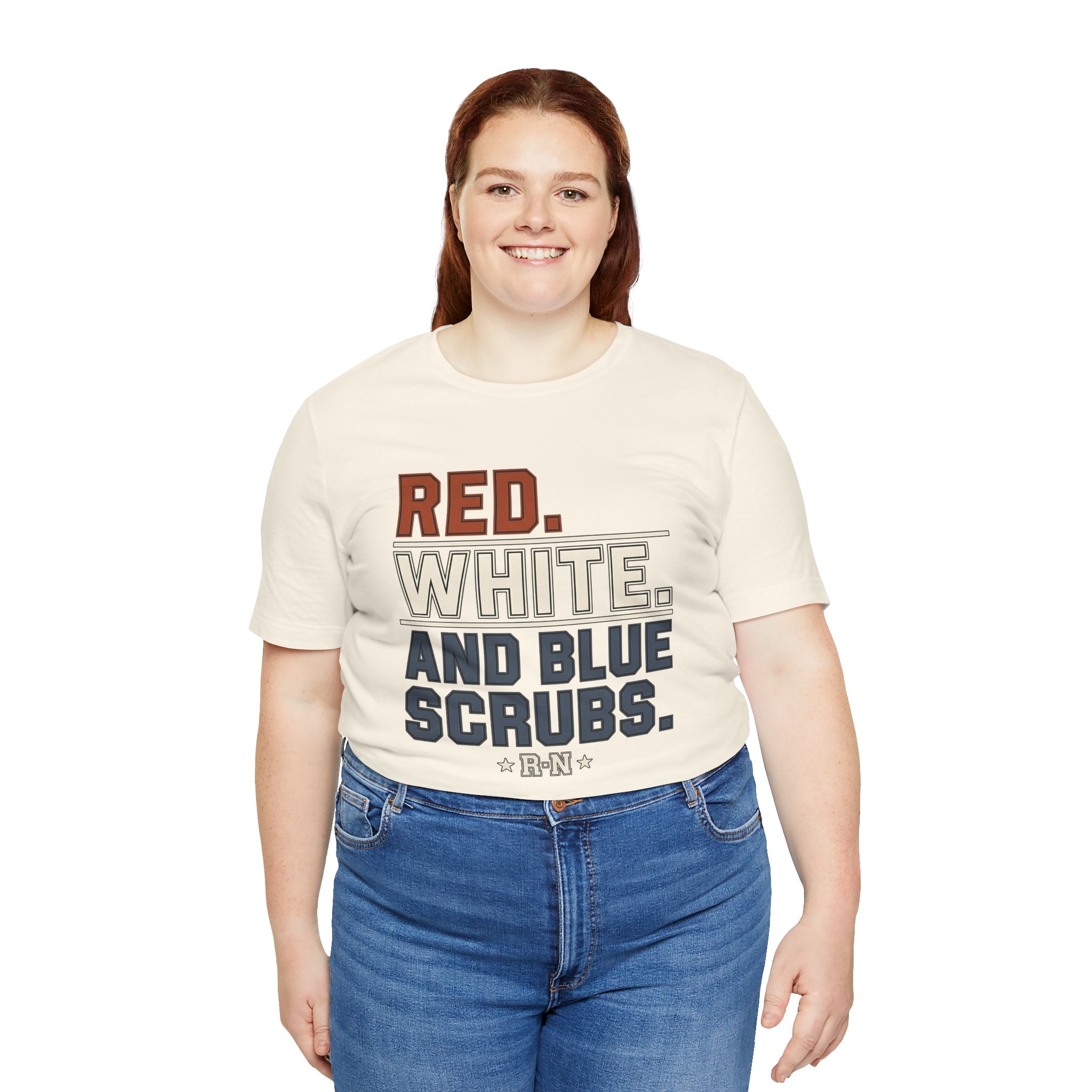 Red. White. And Blue Scrubs. Tee