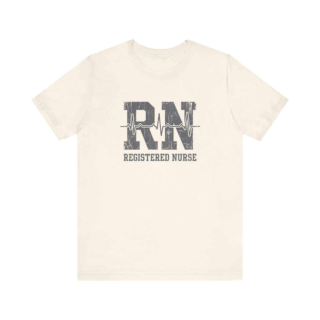 RN Registered Nurse | Varsity Heartbeat T-Shirt