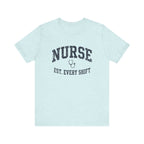 Nurse Est. Every Shift | Vintage Varsity Nurse T-Shirt