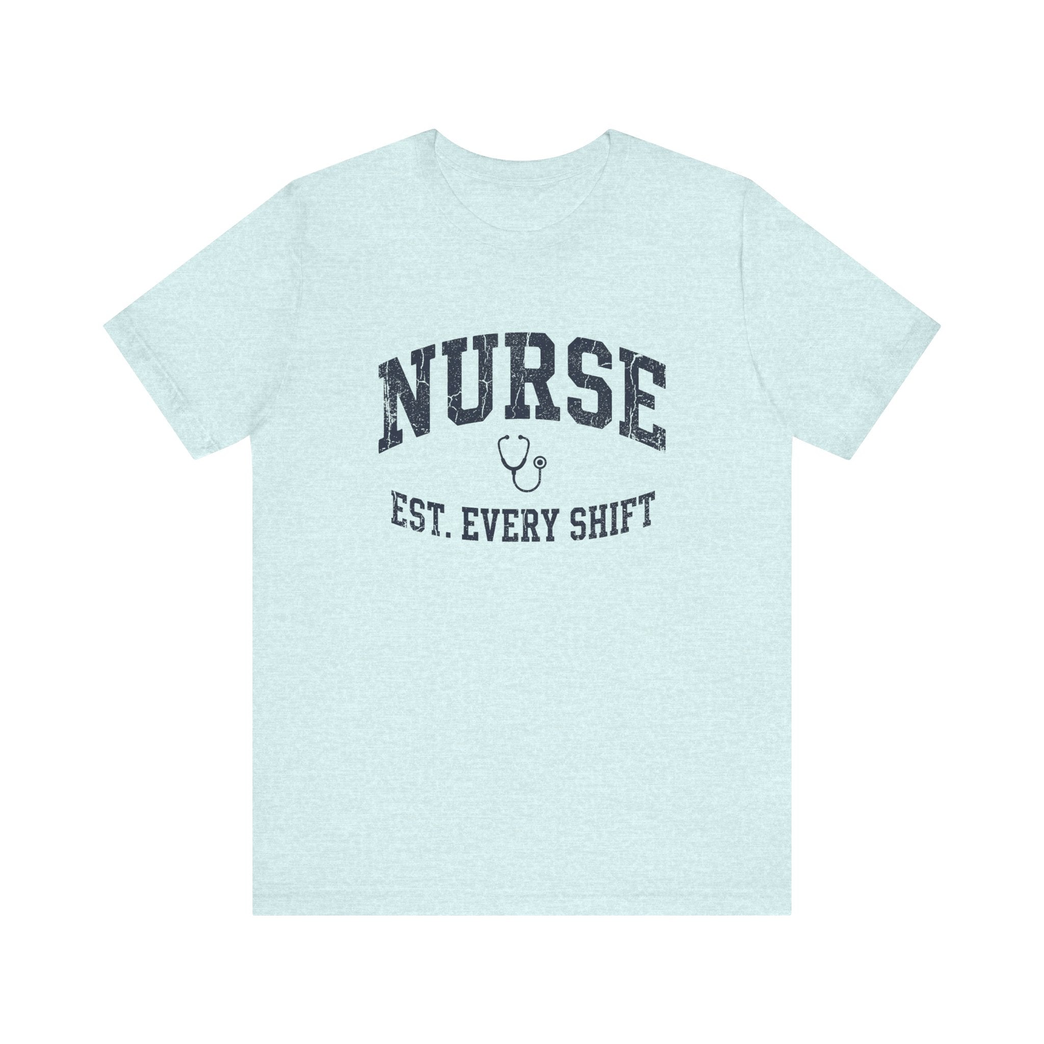 Nurse Est. Every Shift | Vintage Varsity Nurse T-Shirt