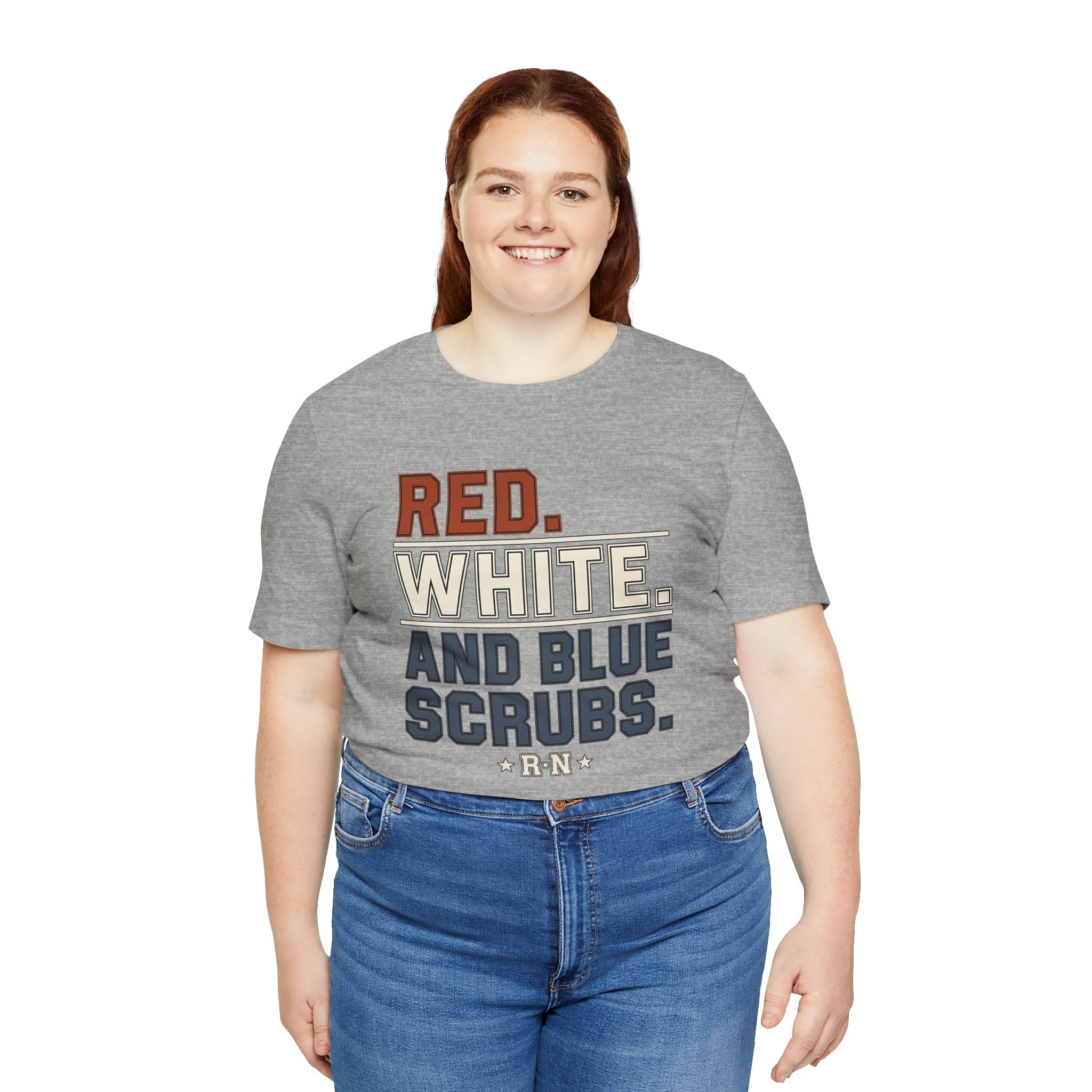 Red. White. And Blue Scrubs. Tee