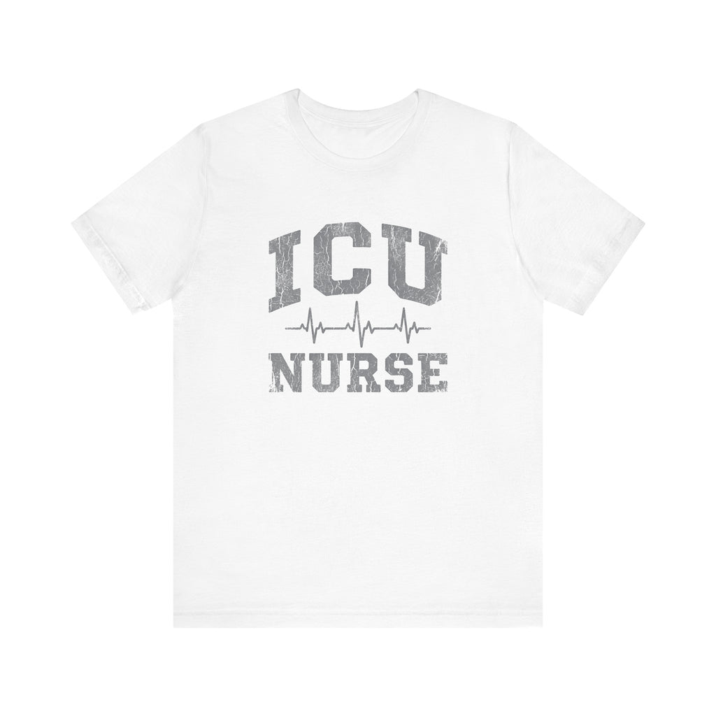 ICU Nurse | Varsity Heartbeat T-Shirt