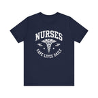 NURSES Save Lives Daily | Vintage Varsity Nurse T-Shirt