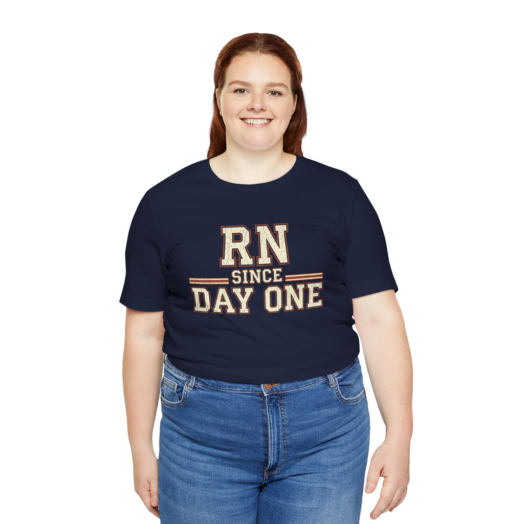 RN Since Day One | Varsity Nurse T-Shirt