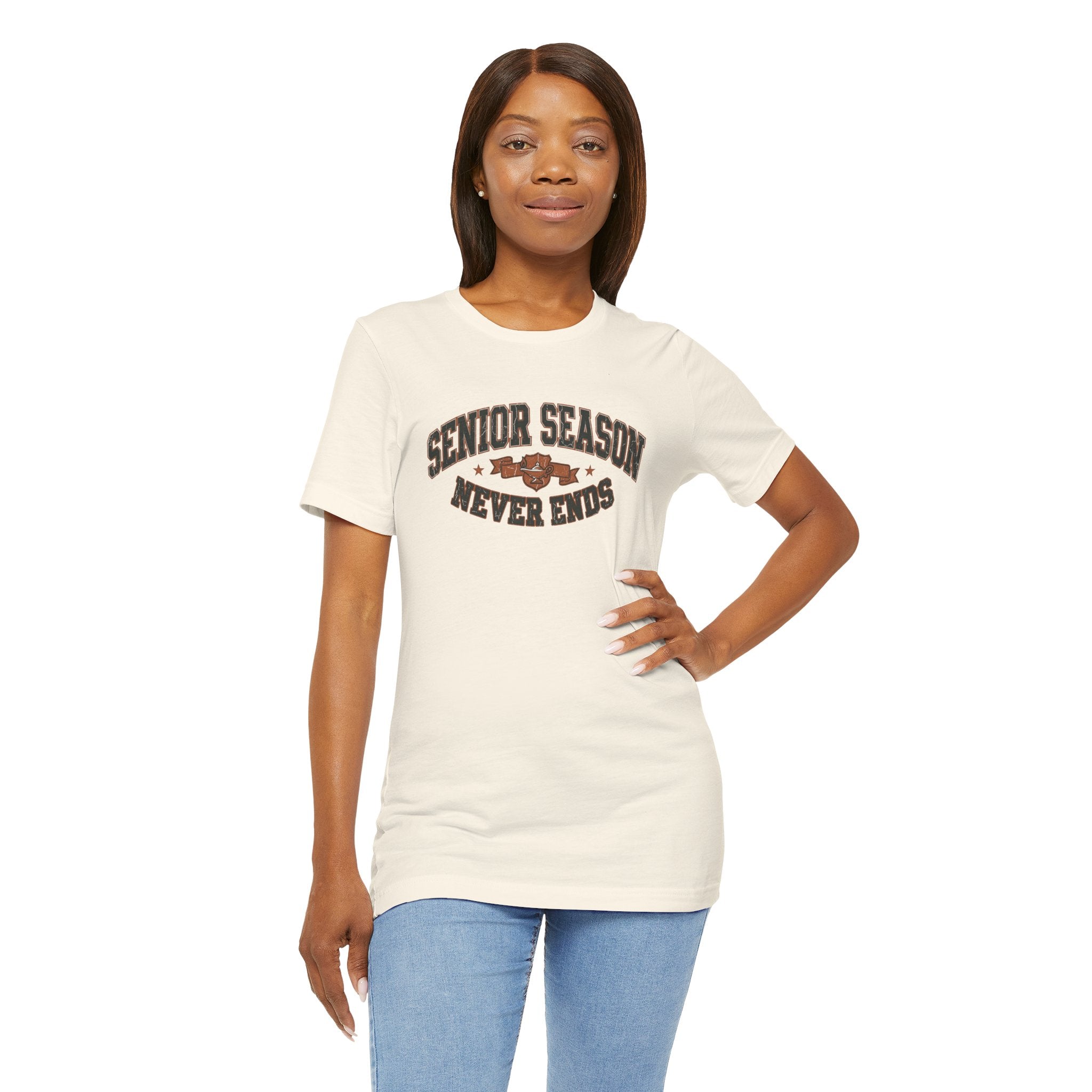 Senior Season Never Ends | Varsity Nurse T-Shirt