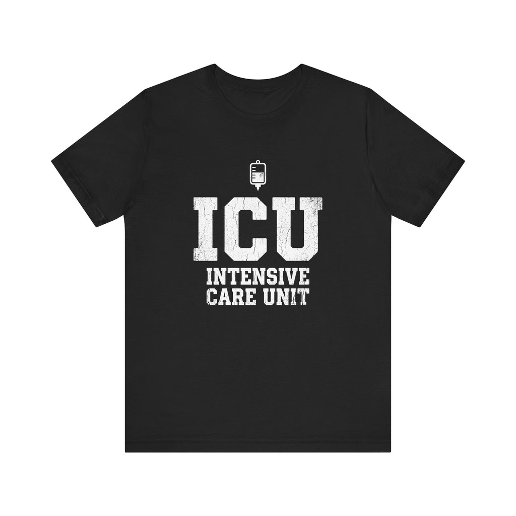 ICU Intensive Care Unit | Varsity Block Nurse T-Shirt