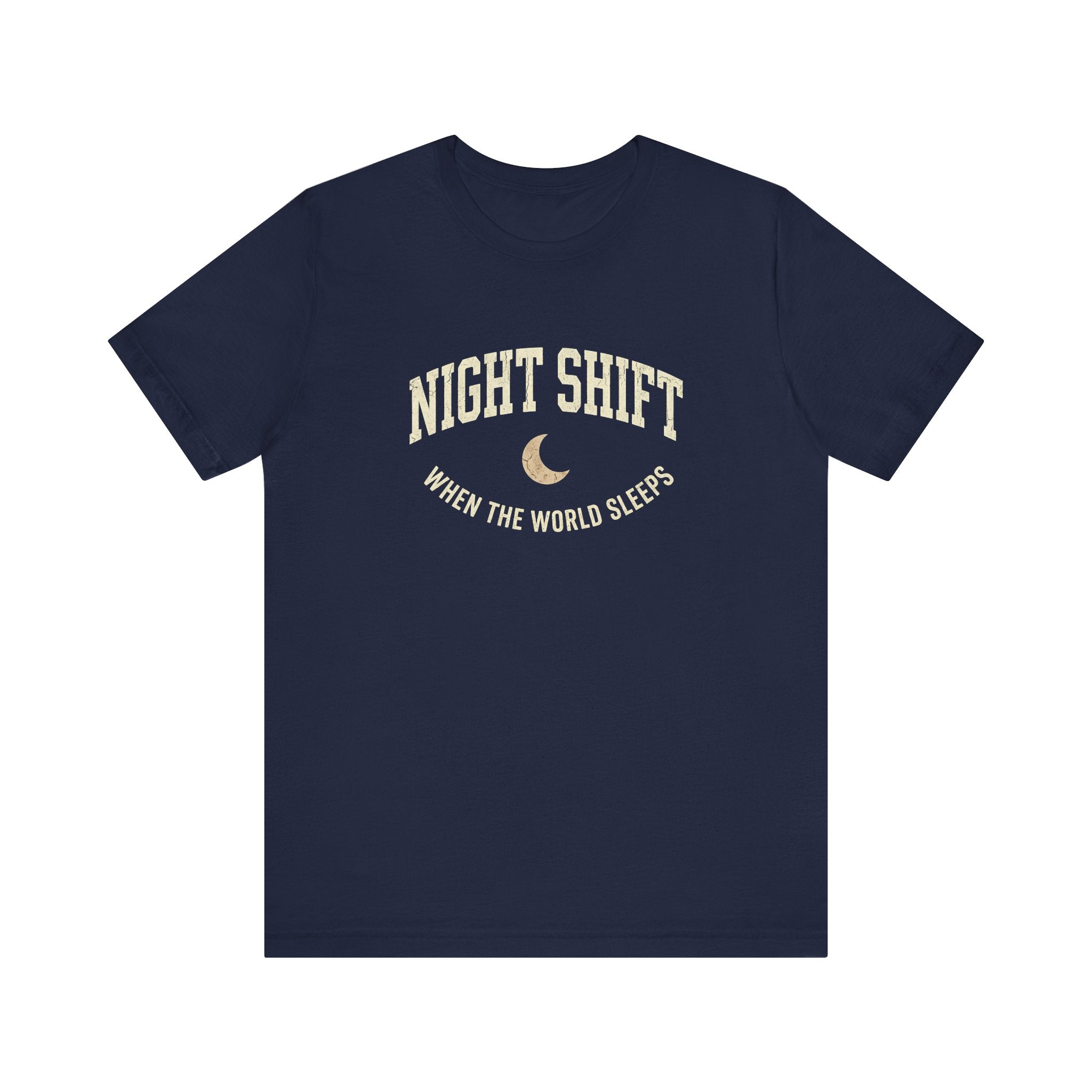 Night Shift When the World Sleeps | Varsity Nurse T-Shirt