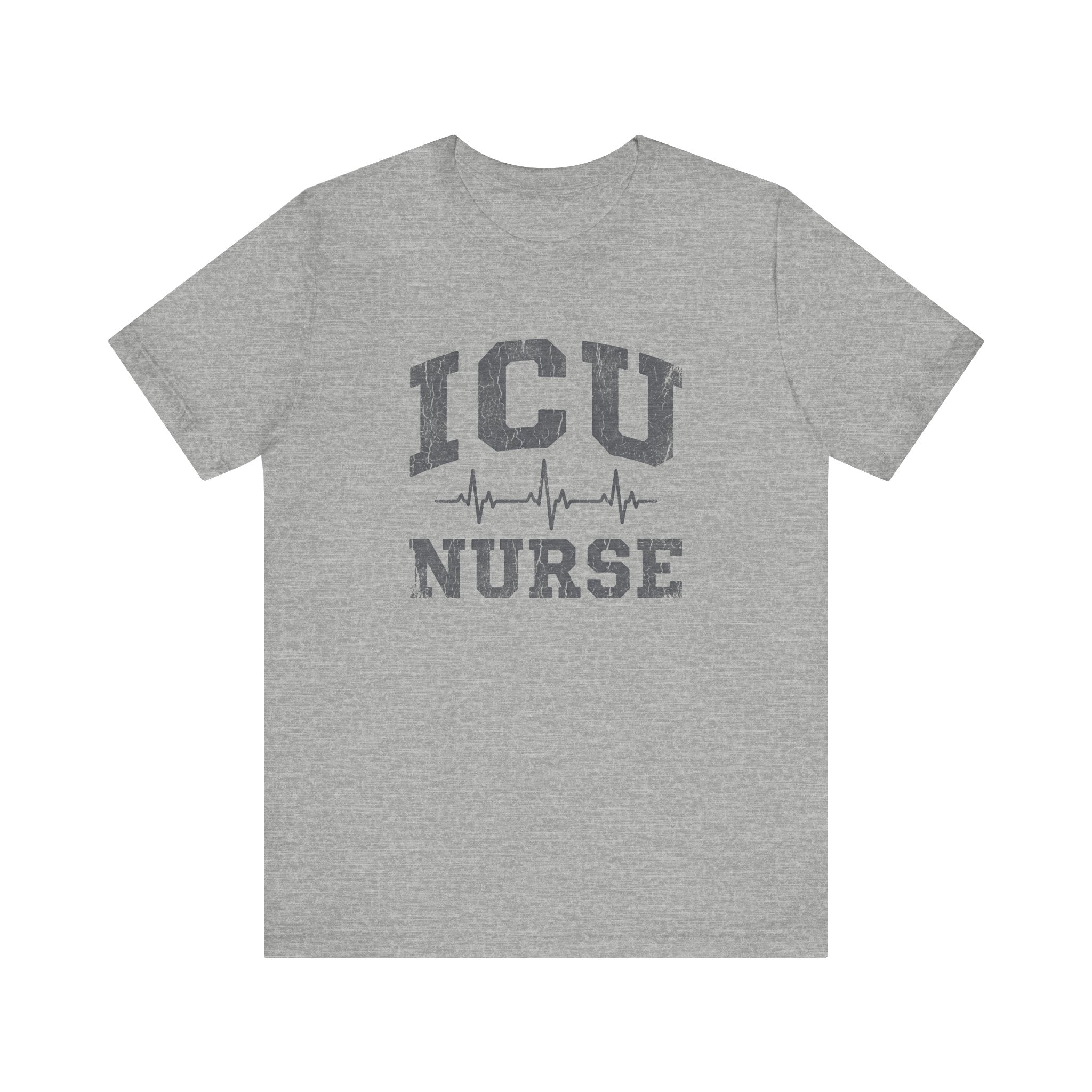 ICU Nurse | Varsity Heartbeat T-Shirt