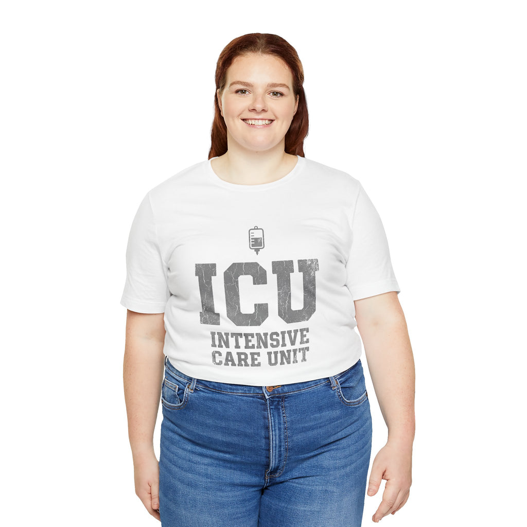 ICU Intensive Care Unit | Varsity Block Nurse T-Shirt