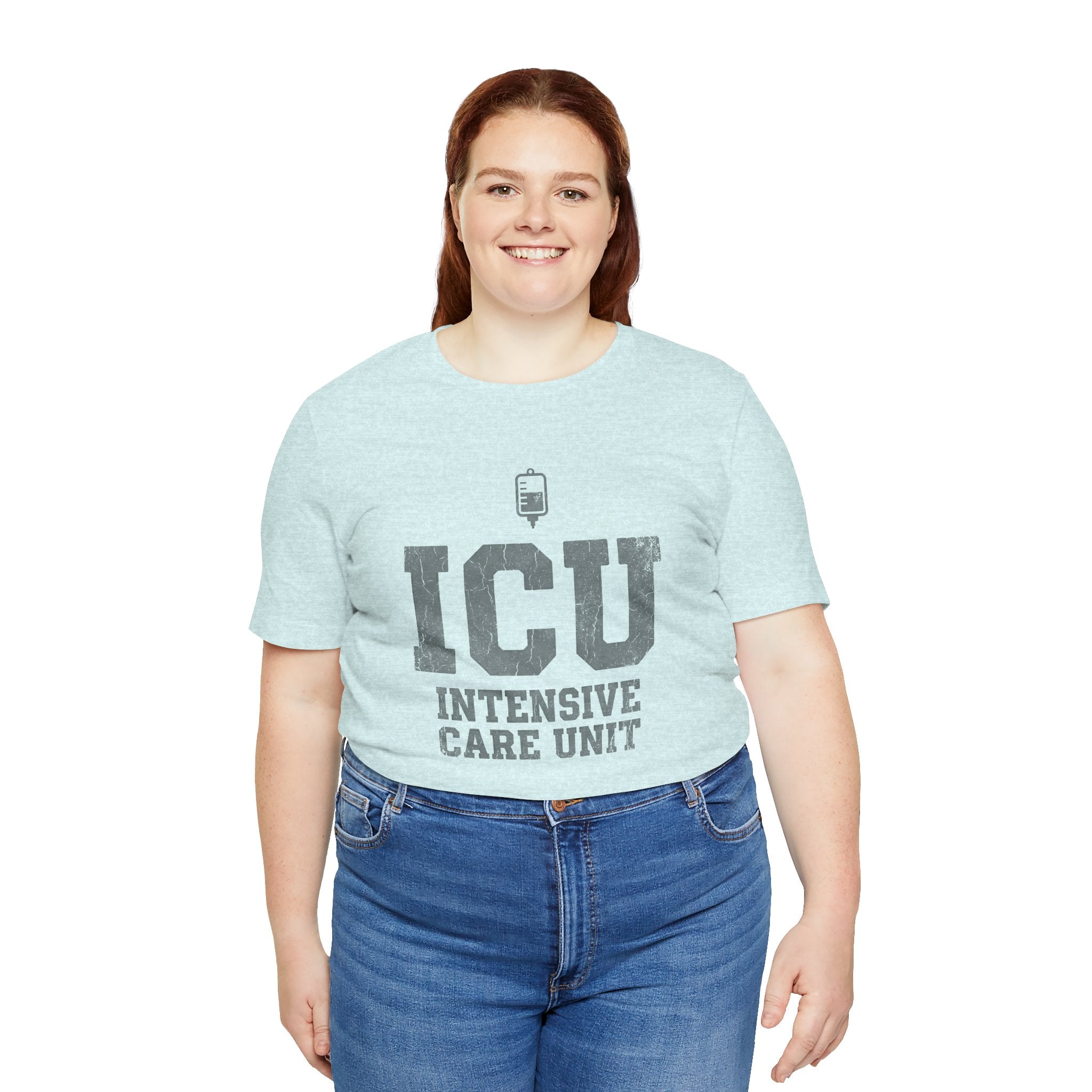 ICU Intensive Care Unit | Varsity Block Nurse T-Shirt