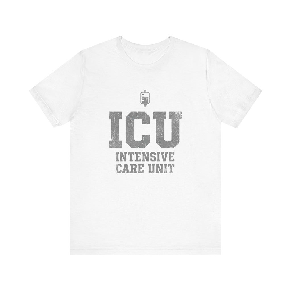 ICU Intensive Care Unit | Varsity Block Nurse T-Shirt