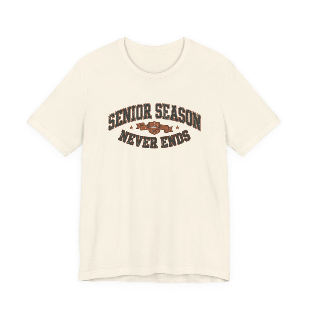 Senior Season Never Ends | Varsity Nurse T-Shirt