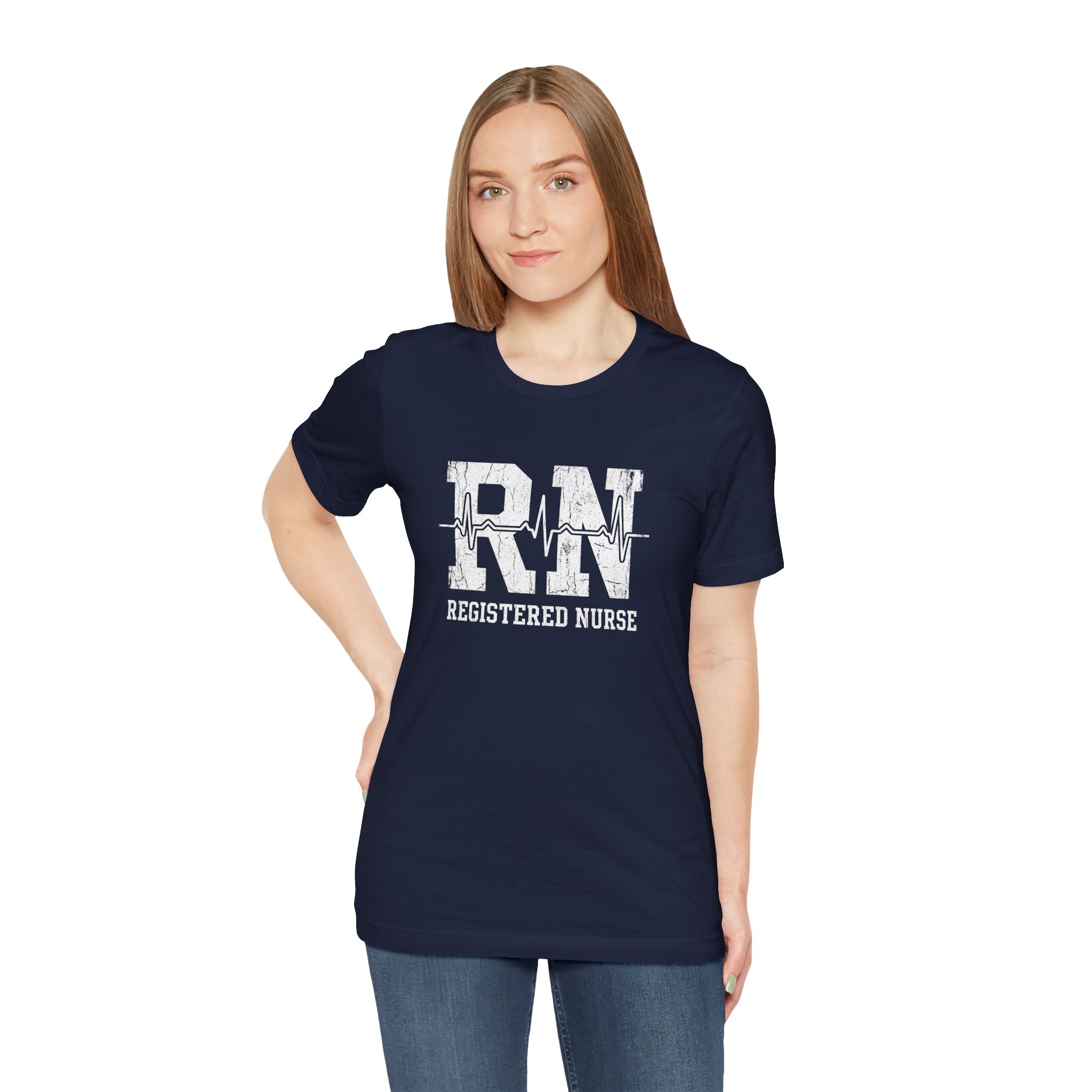 RN Registered Nurse | Varsity Heartbeat T-Shirt