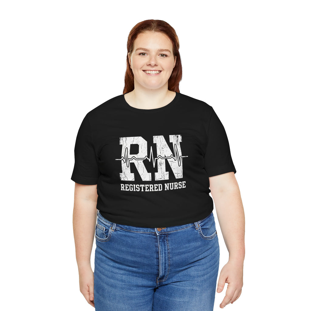 RN Registered Nurse | Varsity Heartbeat T-Shirt