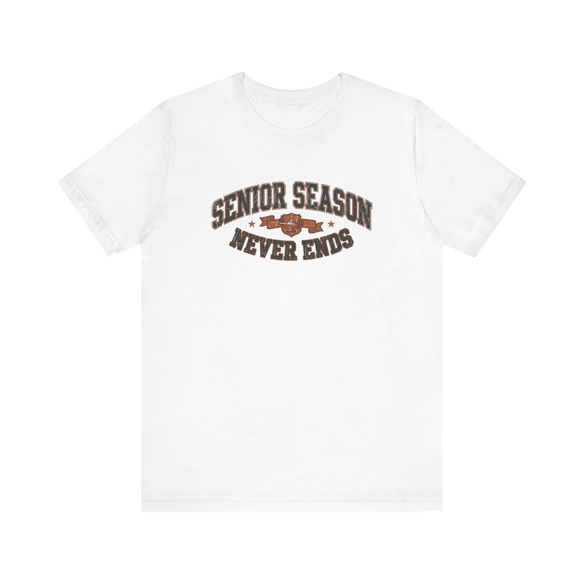 Senior Season Never Ends | Varsity Nurse T-Shirt