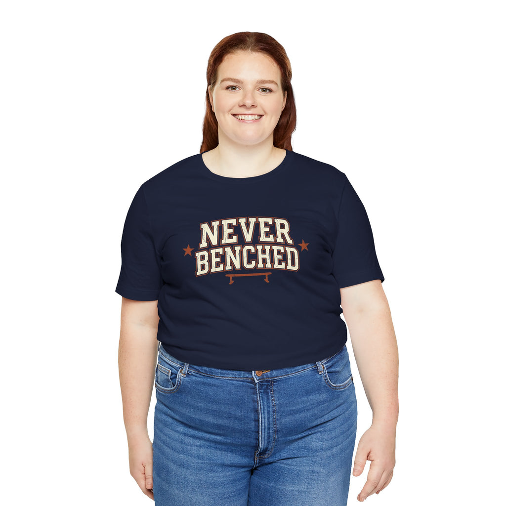 Never Benched | Varsity Nurse T-Shirt