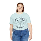 NURSES Save Lives Daily | Vintage Varsity Nurse T-Shirt