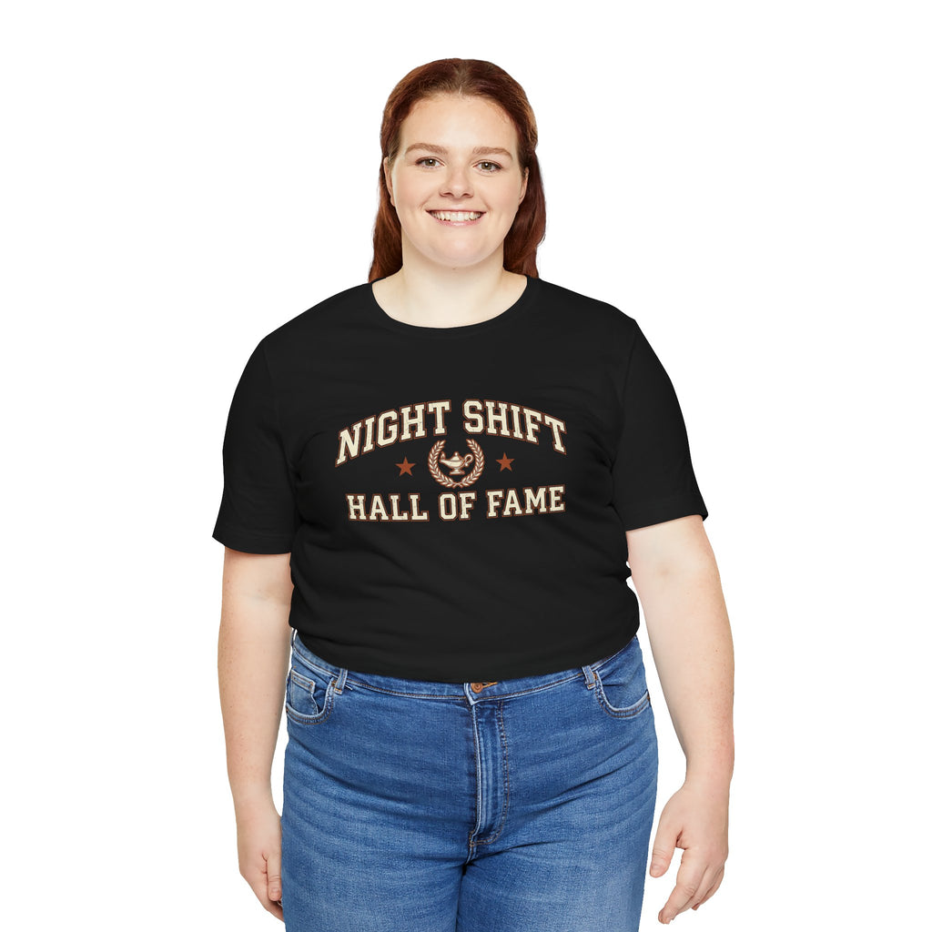 Night Shift Hall of Fame | Varsity Nurse T-Shirt