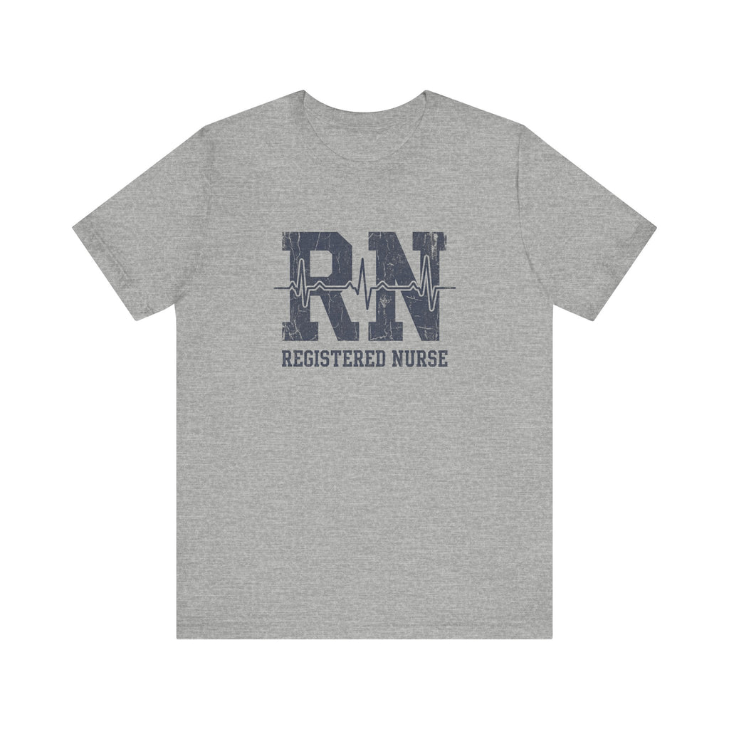 RN Registered Nurse | Varsity Heartbeat T-Shirt