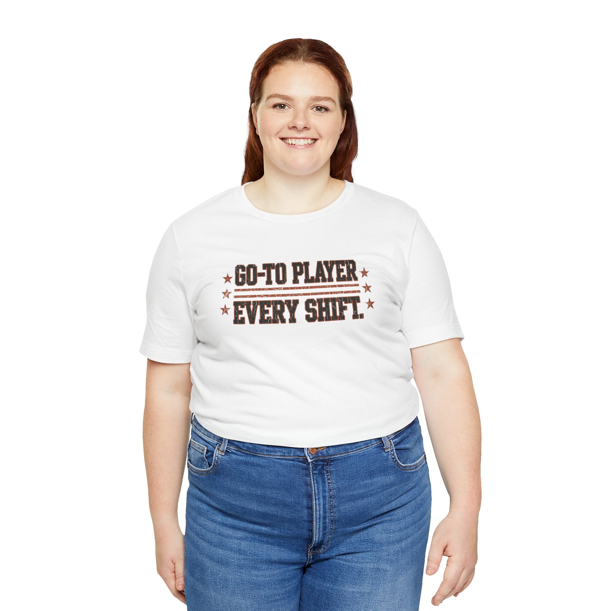Go-To Player. Every Shift. | Varsity Nurse T-Shirt