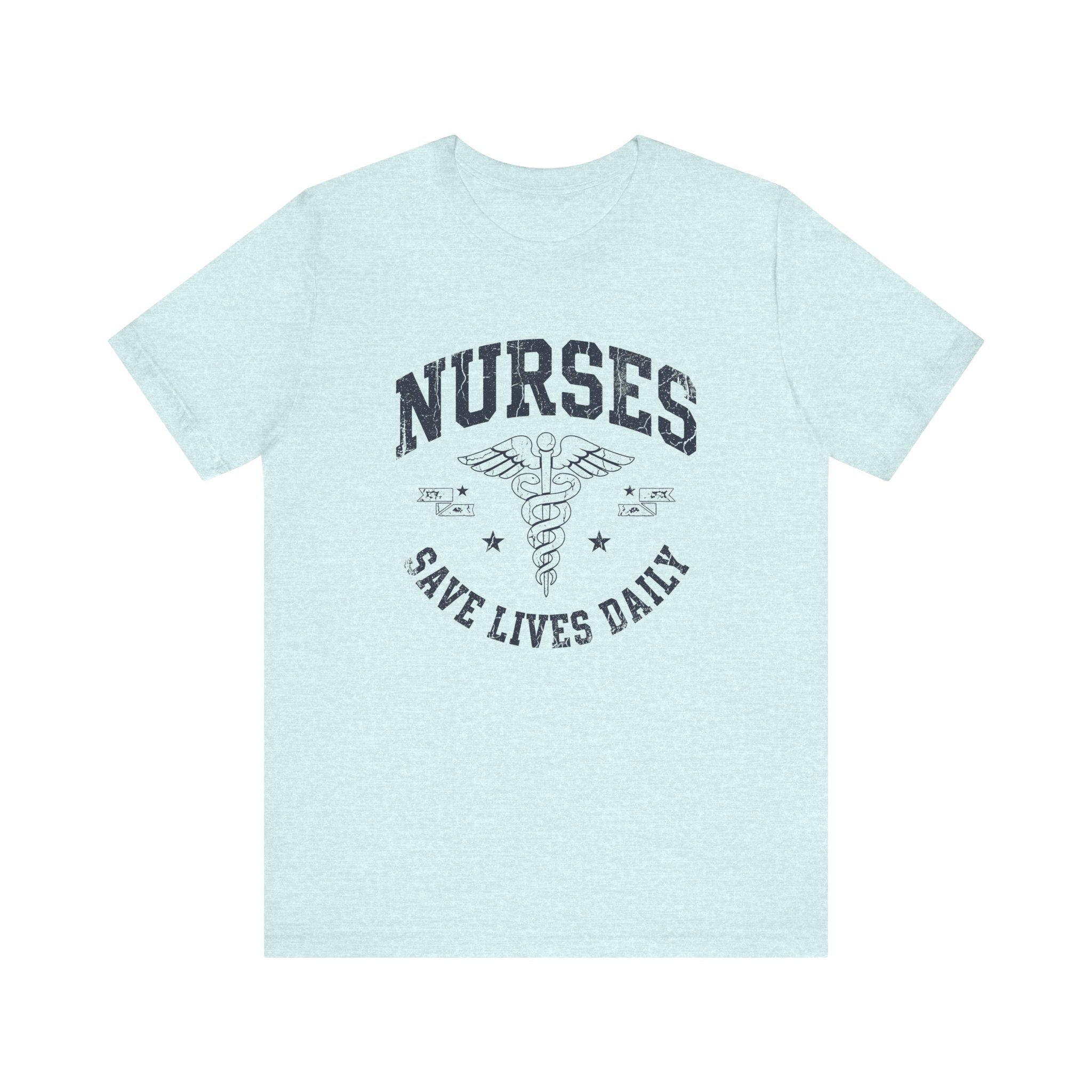 NURSES Save Lives Daily | Vintage Varsity Nurse T-Shirt