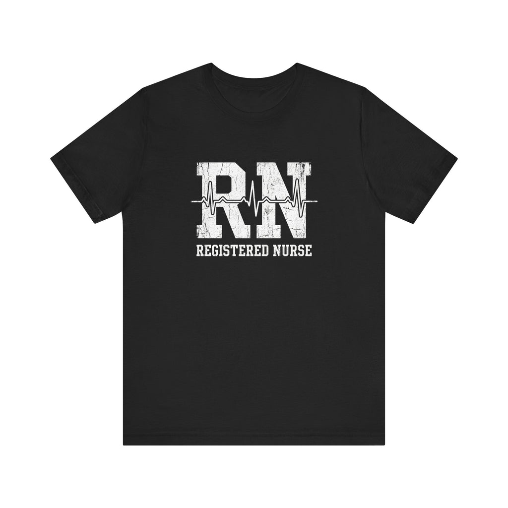 RN Registered Nurse | Varsity Heartbeat T-Shirt