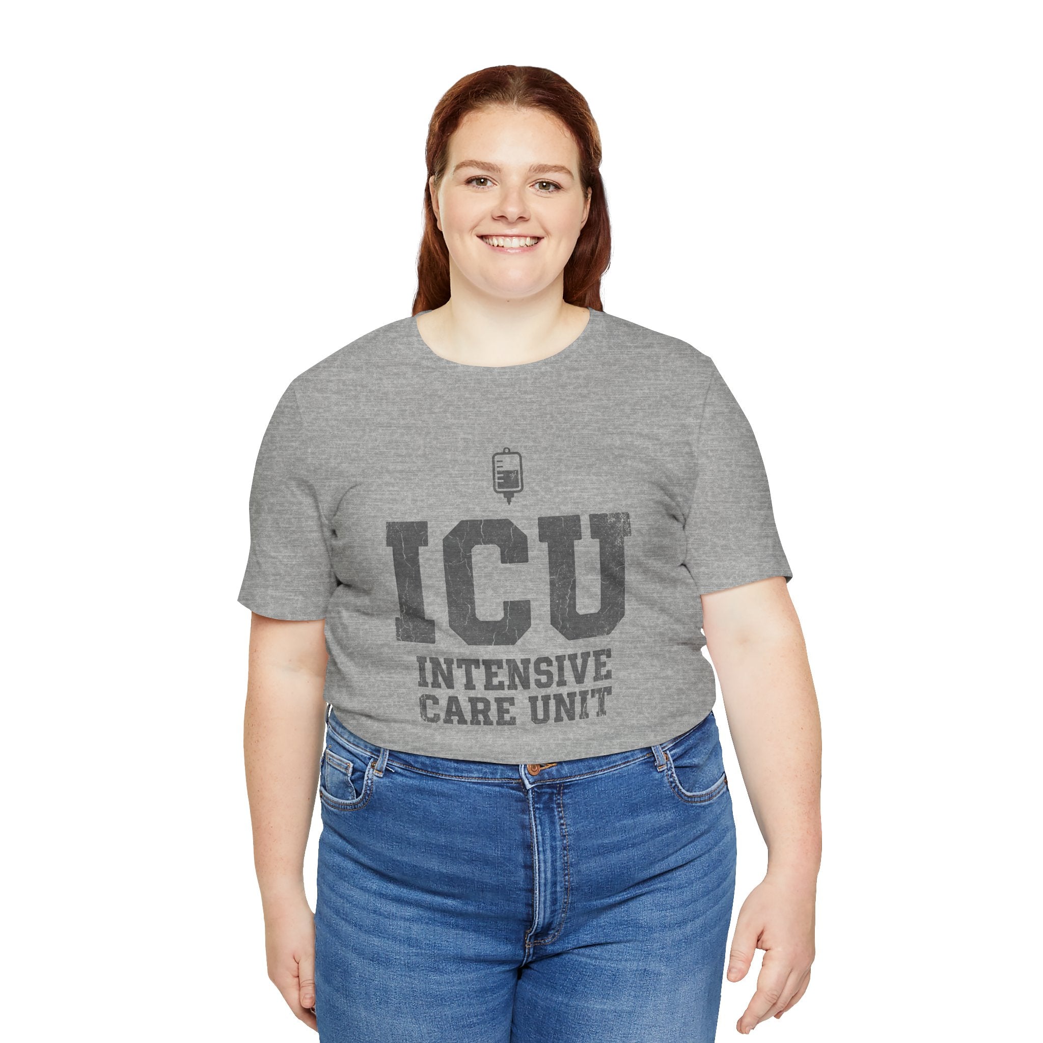 ICU Intensive Care Unit | Varsity Block Nurse T-Shirt
