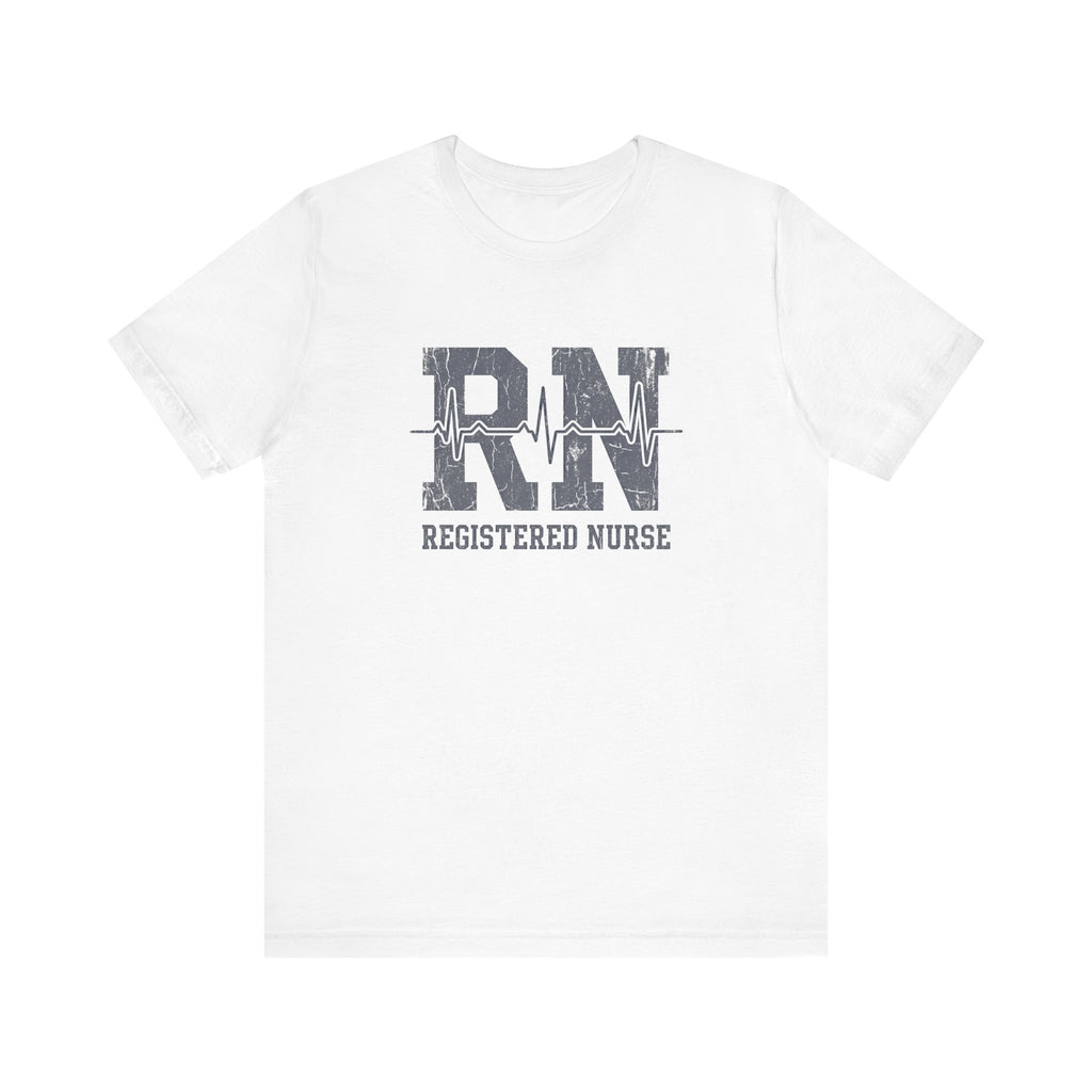 RN Registered Nurse | Varsity Heartbeat T-Shirt