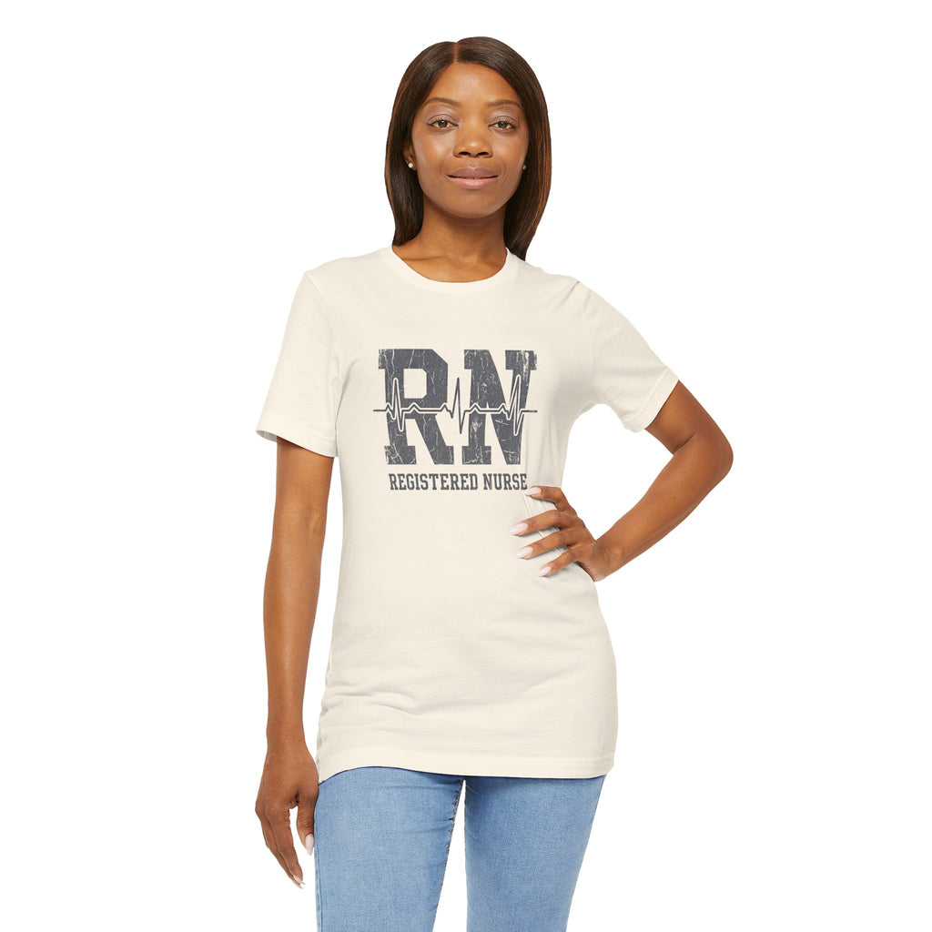 RN Registered Nurse | Varsity Heartbeat T-Shirt