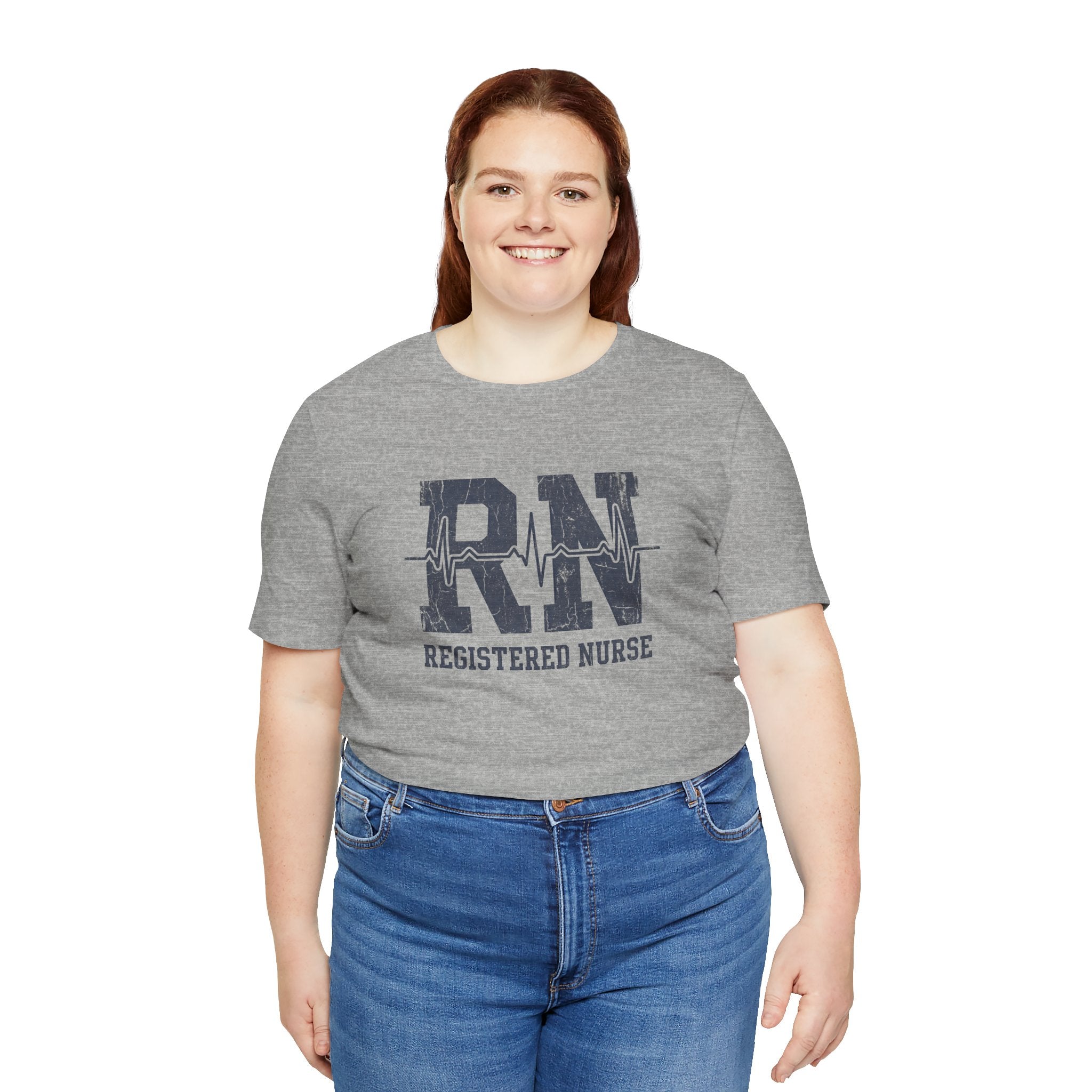 RN Registered Nurse | Varsity Heartbeat T-Shirt