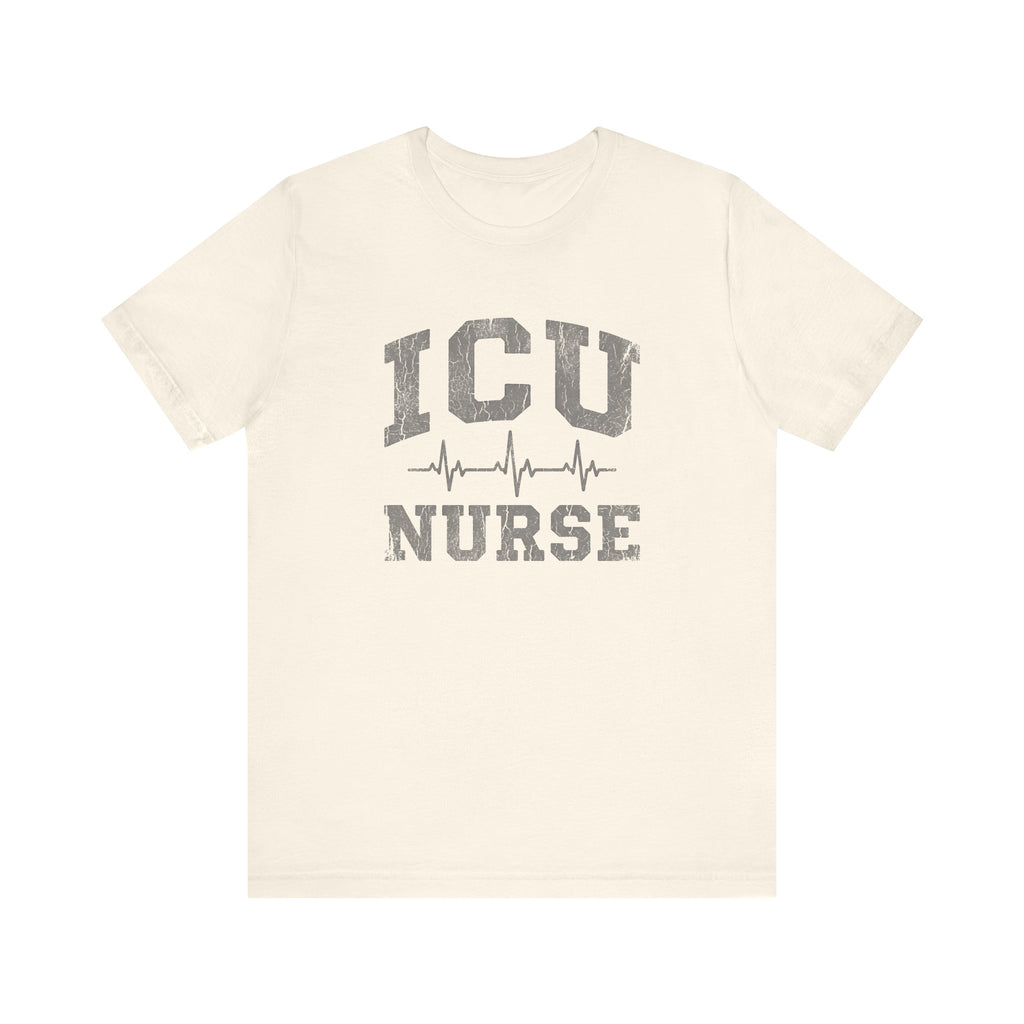 ICU Nurse | Varsity Heartbeat T-Shirt