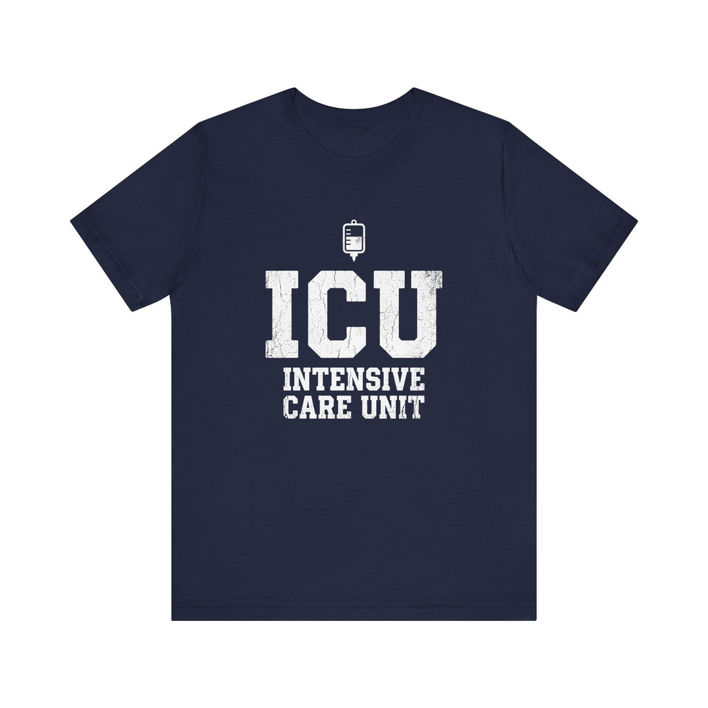 ICU Intensive Care Unit | Varsity Block Nurse T-Shirt