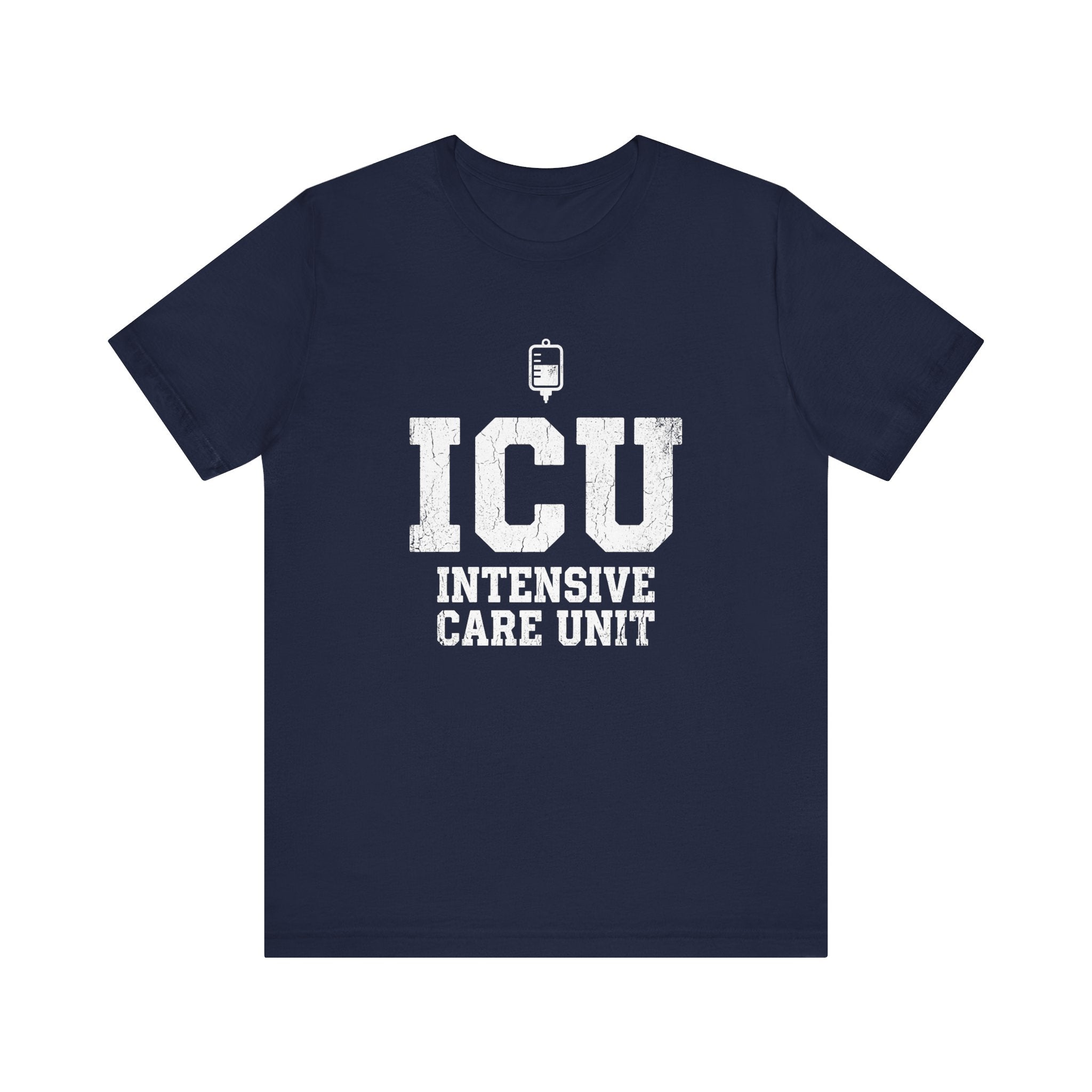 ICU Intensive Care Unit | Varsity Block Nurse T-Shirt