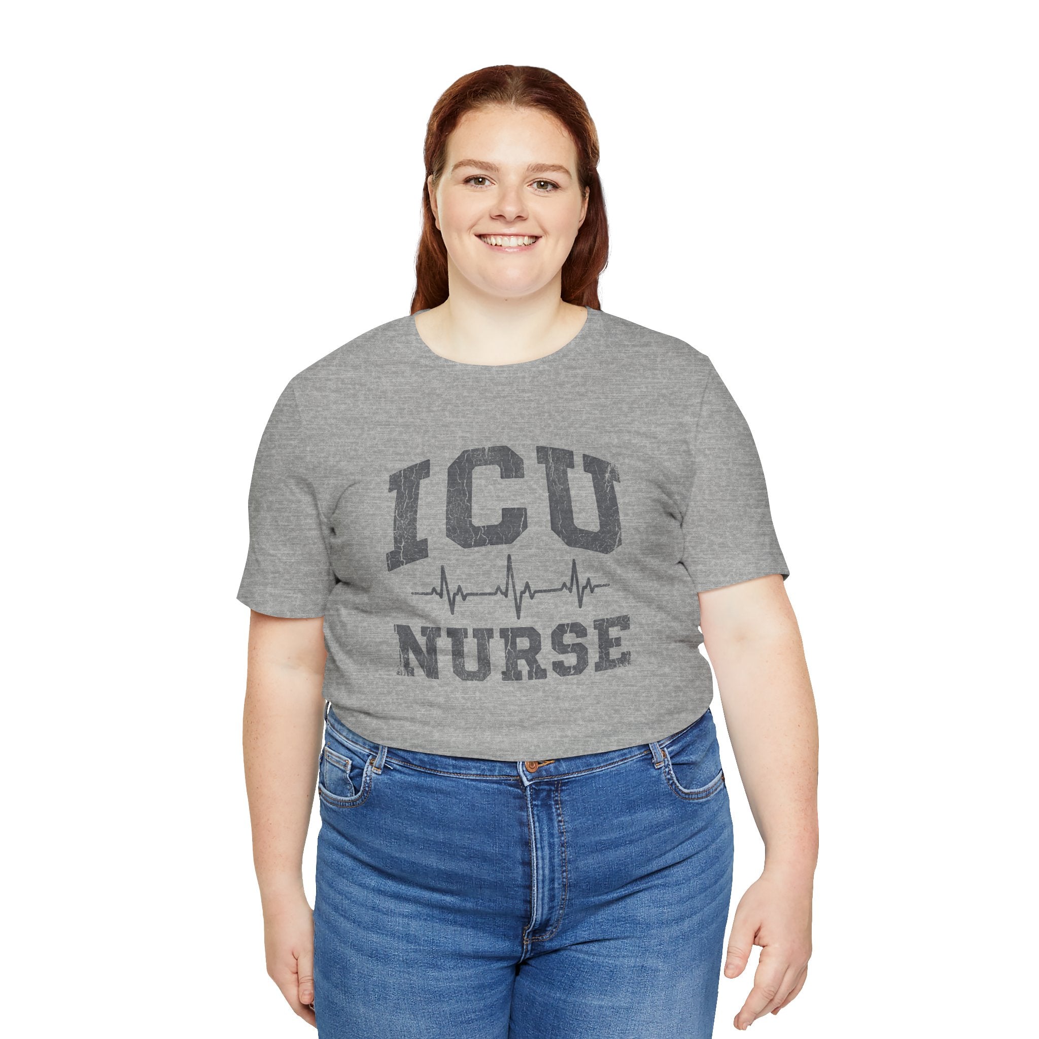 ICU Nurse | Varsity Heartbeat T-Shirt