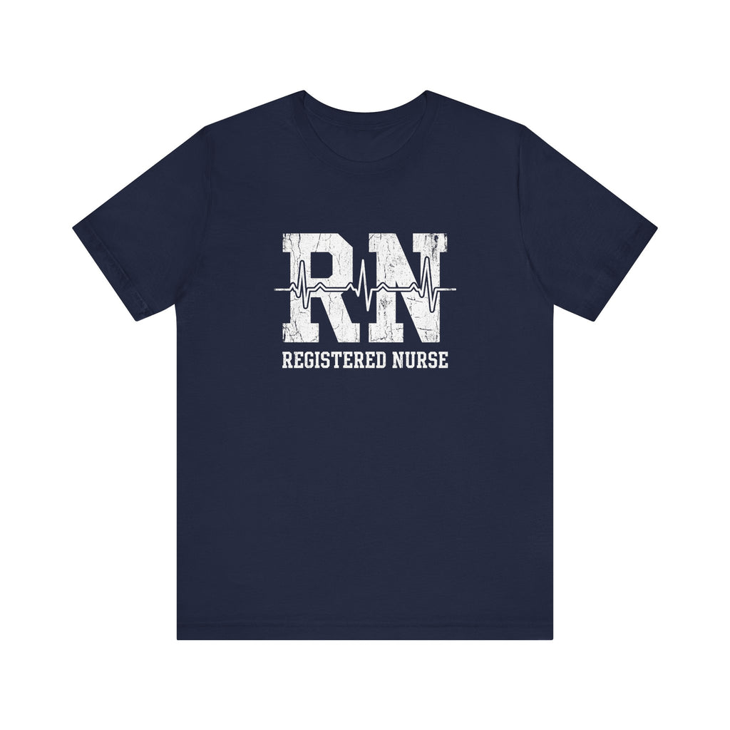 RN Registered Nurse | Varsity Heartbeat T-Shirt