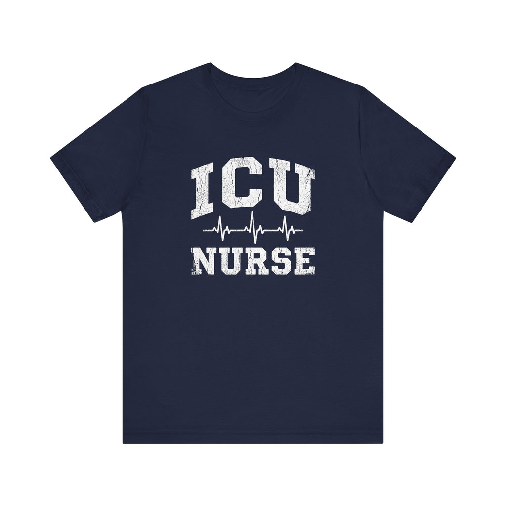 ICU Nurse | Varsity Heartbeat T-Shirt