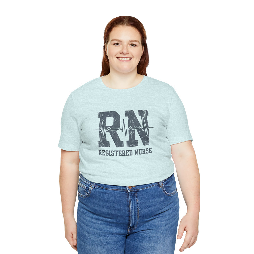 RN Registered Nurse | Varsity Heartbeat T-Shirt