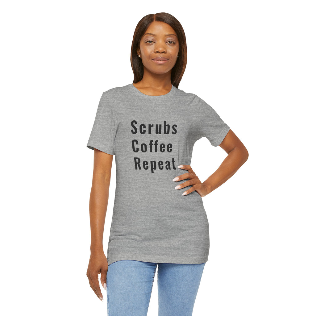 Scrubs Coffee Repeat Tee