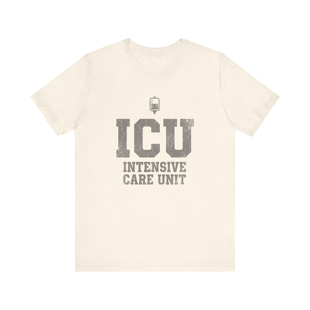 ICU Intensive Care Unit | Varsity Block Nurse T-Shirt