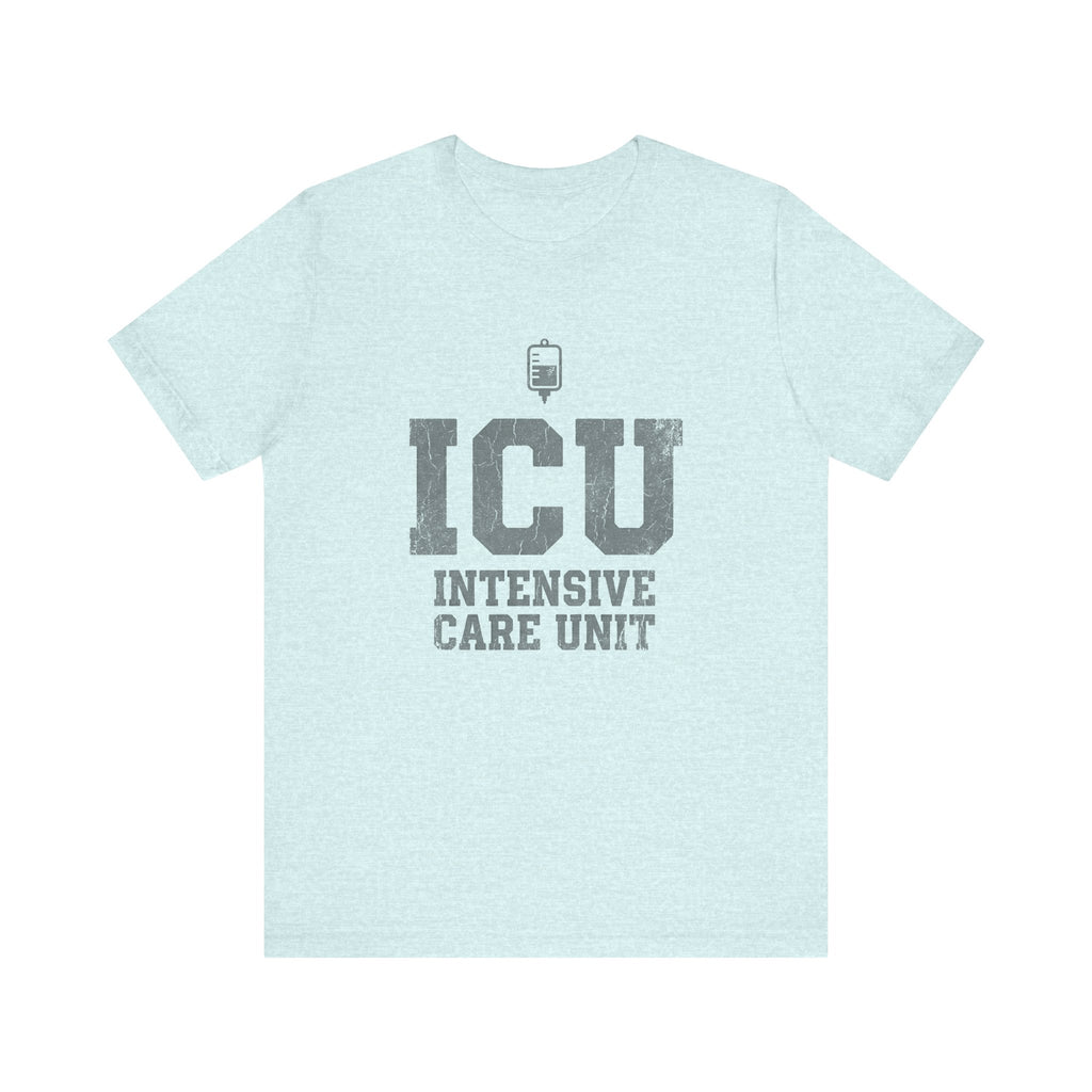 ICU Intensive Care Unit | Varsity Block Nurse T-Shirt