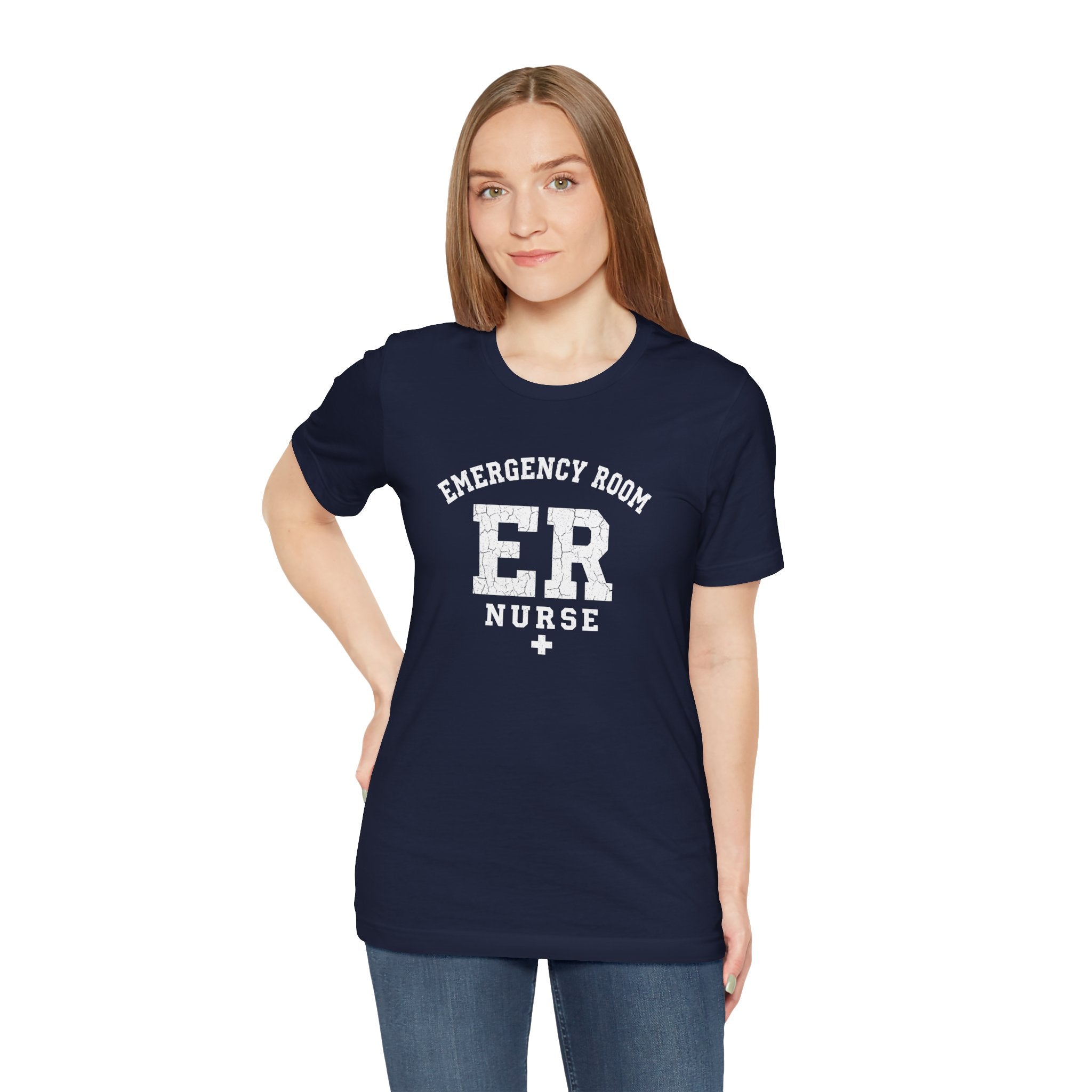 ER Emergency Room Nurse | Varsity Arc T-Shirt