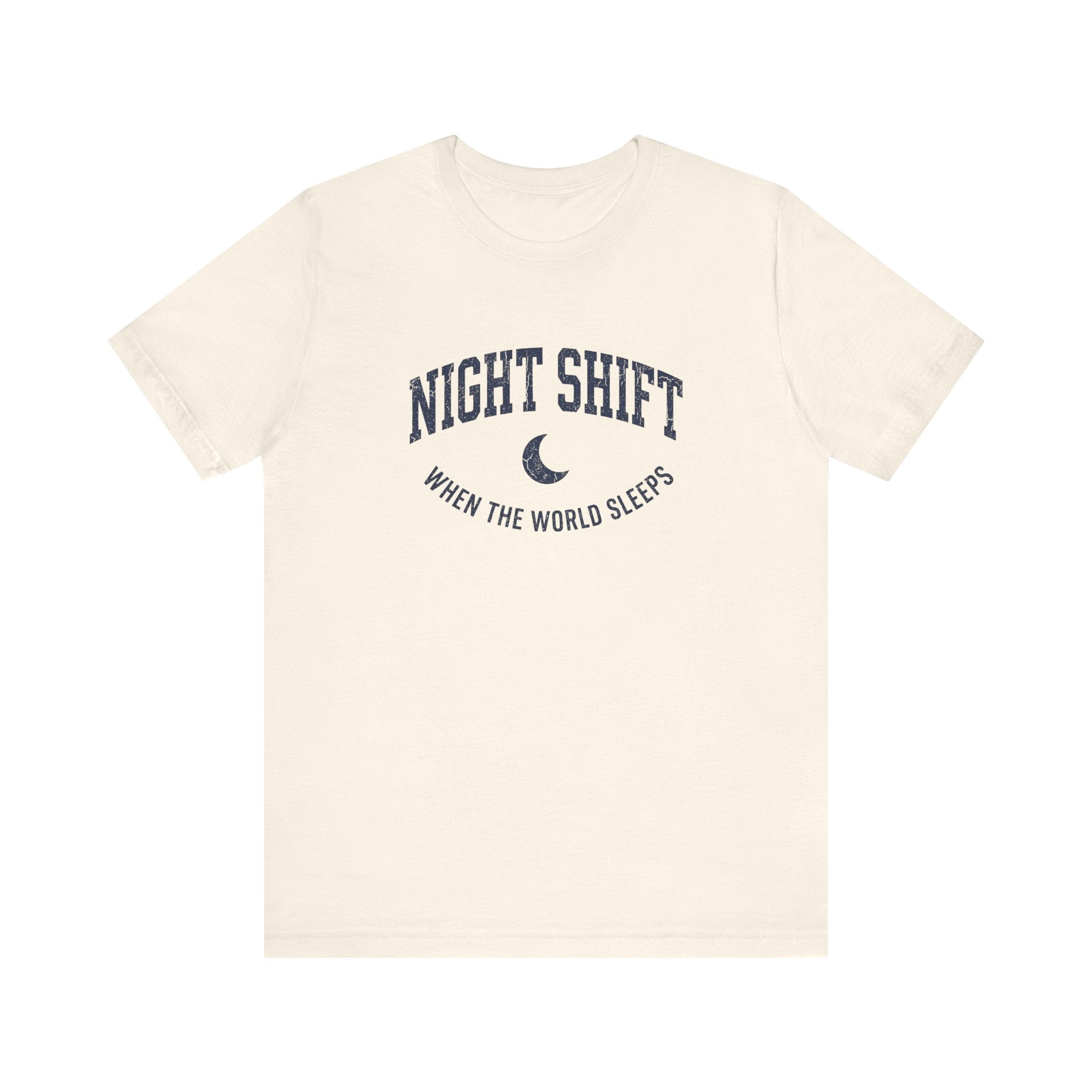 Night Shift When the World Sleeps | Varsity Nurse T-Shirt
