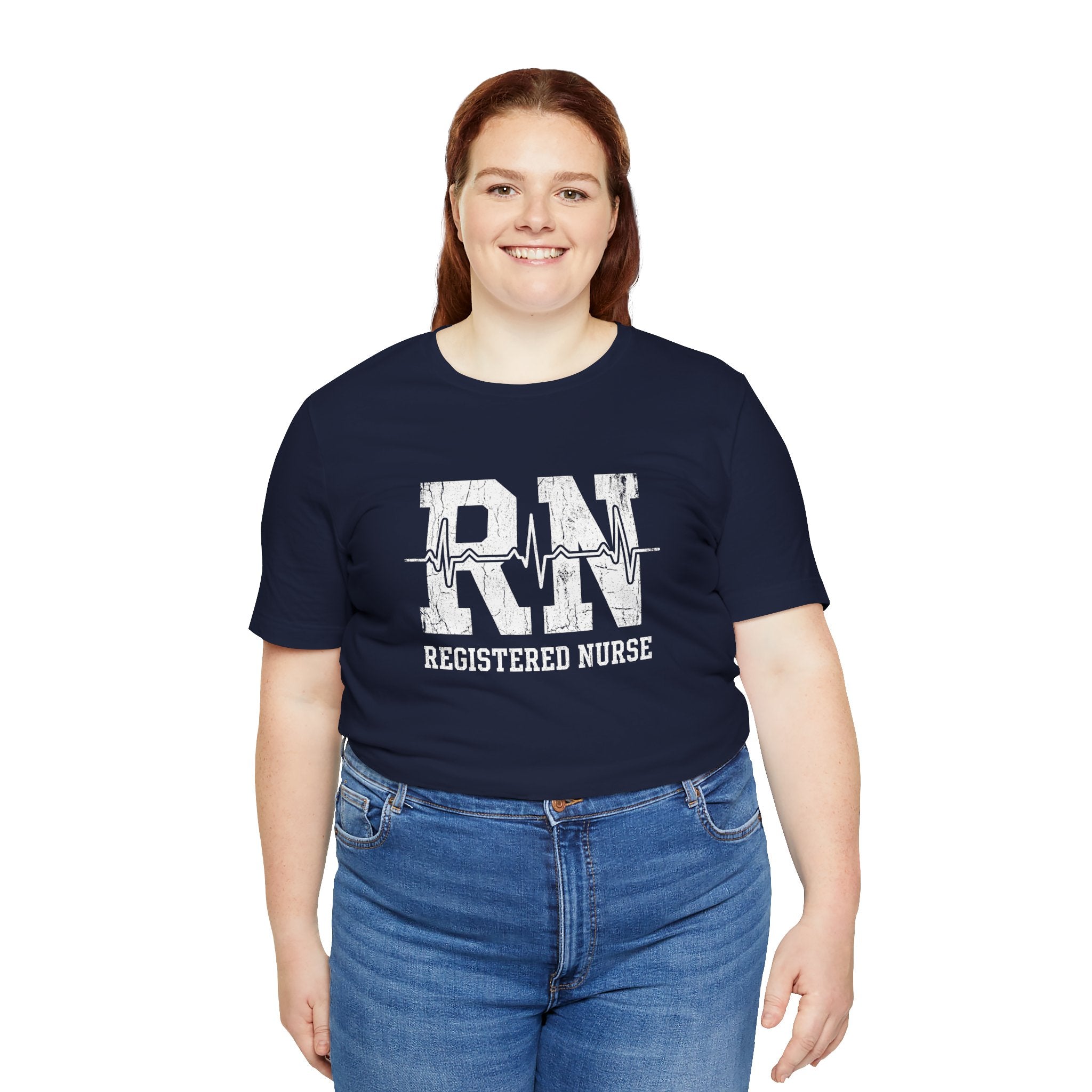 RN Registered Nurse | Varsity Heartbeat T-Shirt