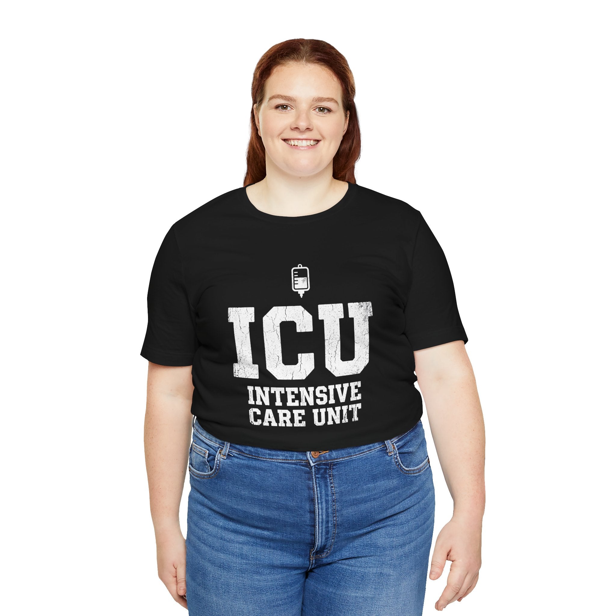ICU Intensive Care Unit | Varsity Block Nurse T-Shirt