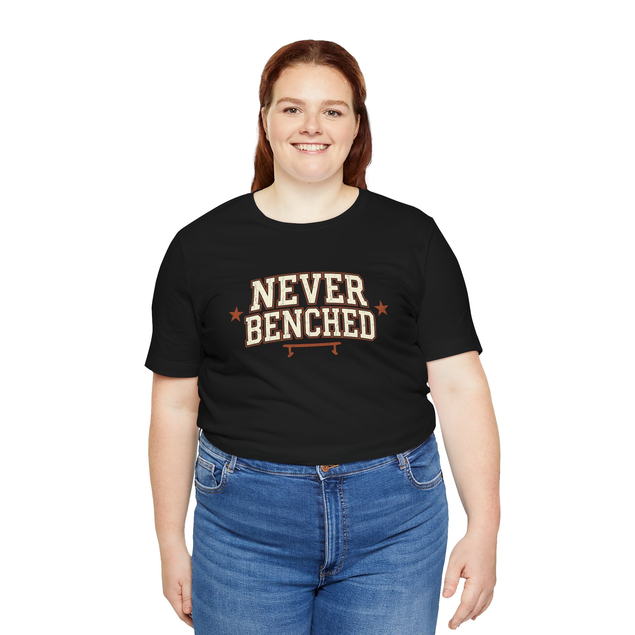 Never Benched | Varsity Nurse T-Shirt