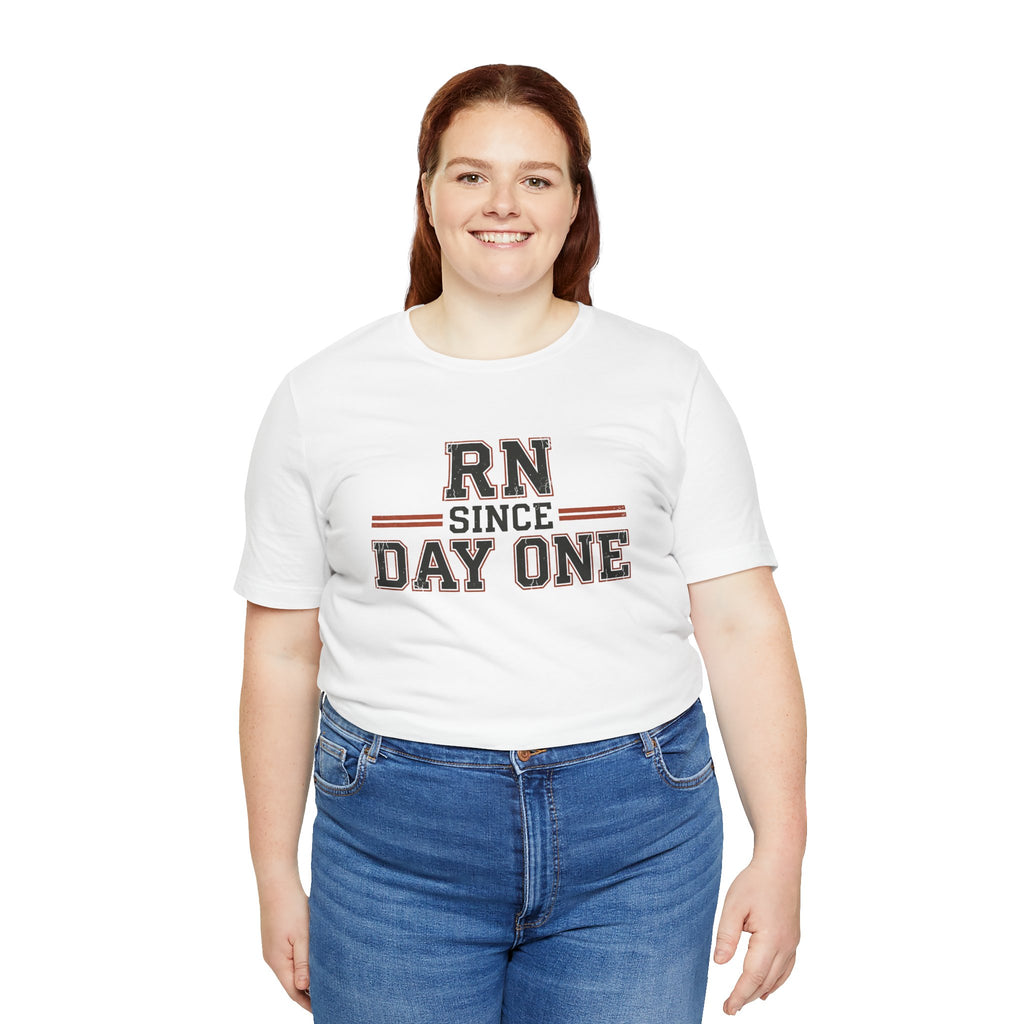 RN Since Day One | Varsity Nurse T-Shirt