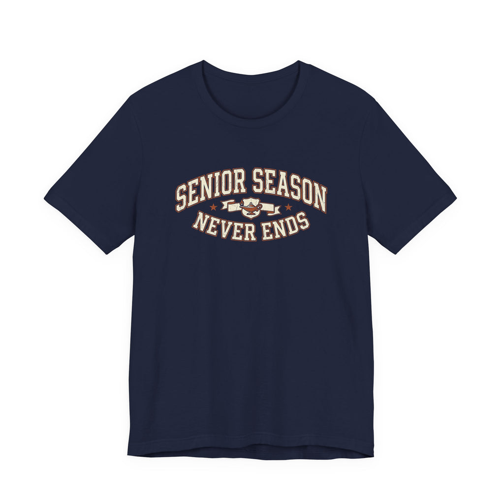 Senior Season Never Ends | Varsity Nurse T-Shirt